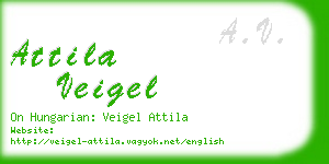 attila veigel business card